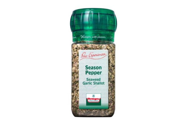 Season pepper seaweed garlic shallot