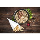 PENNE NERO SCAMPI CURRY