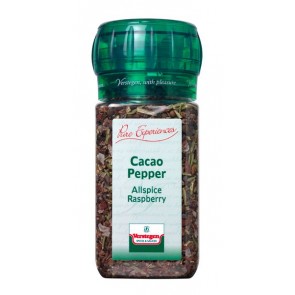 Cacao pepper allspice raspberry