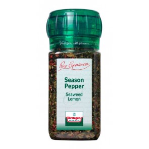 Season pepper seaweed lemon