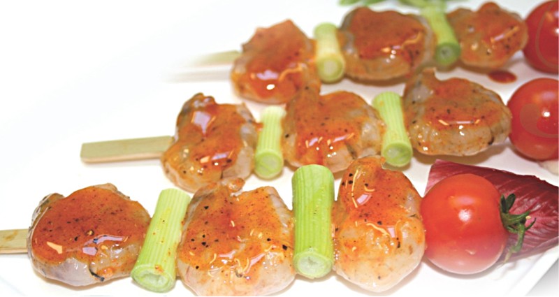 Brochette de scampi