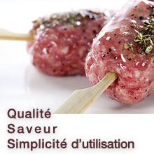 Saveur, qualité, simplicité d'utilisation des marinades